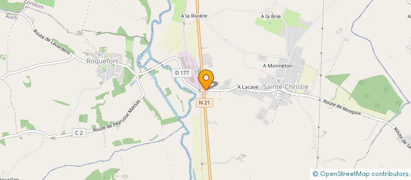 localisation de l'entreprise TYCHE  SAINTE-CHRISTIE