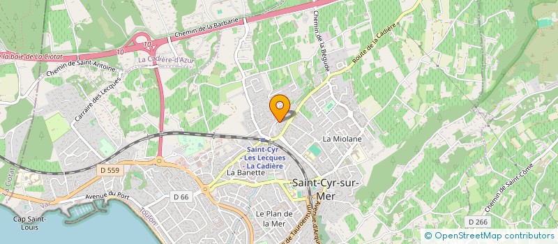 localisation de l'entreprise TYCHE INVEST à SAINT-CYR-SUR-MER