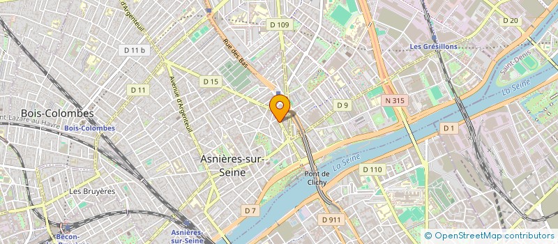 localisation de l'entreprise TYCHEA à ASNIERES-SUR-SEINE