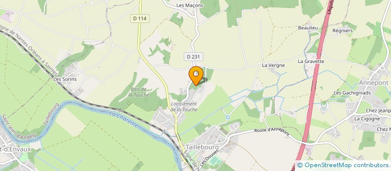 localisation de l'entreprise TYCHO MAREMMANO SCI  TAILLEBOURG