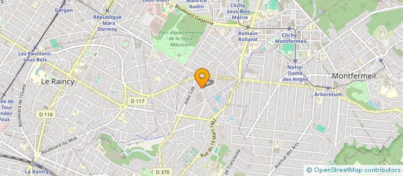 localisation de l'entreprise TYF INVEST à GAGNY