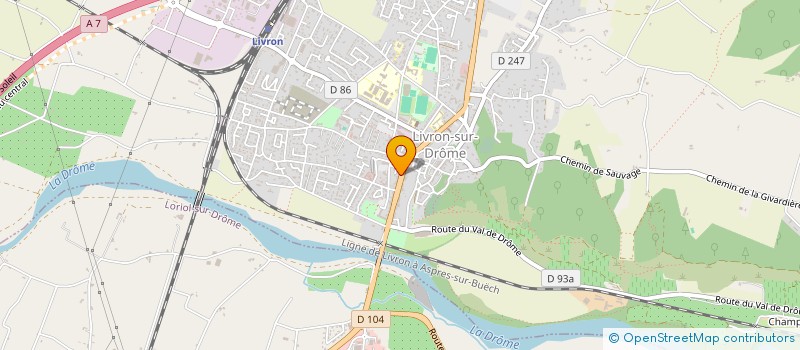 localisation de l'entreprise TYGAMES  LIVRON-SUR-DROME