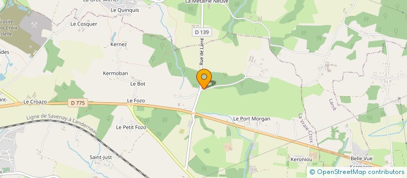 localisation de l'entreprise TYGWEN à LA VRAIE-CROIX
