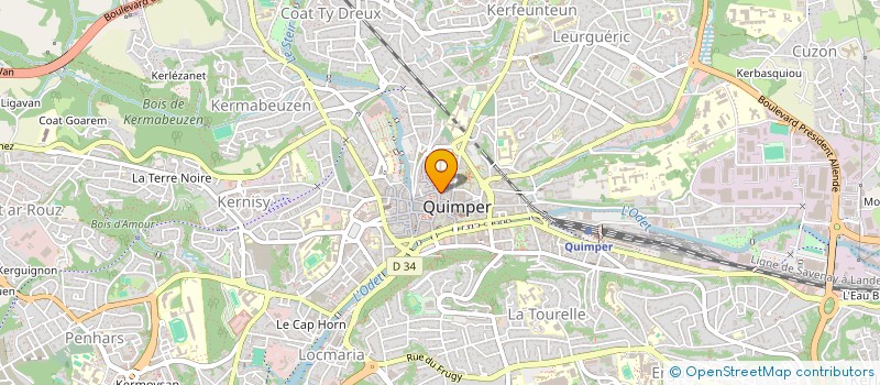 localisation de l'entreprise TYJECO  QUIMPER