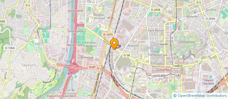 localisation de l'entreprise TYLDEN à GRENOBLE