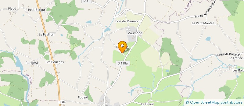 localisation de l'entreprise TYLMO à RILHAC-LASTOURS