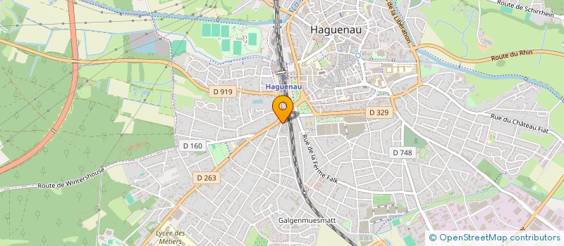 localisation de l'entreprise TYM  HAGUENAU