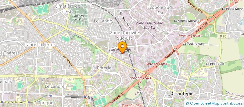 localisation de l'entreprise TYM à RENNES