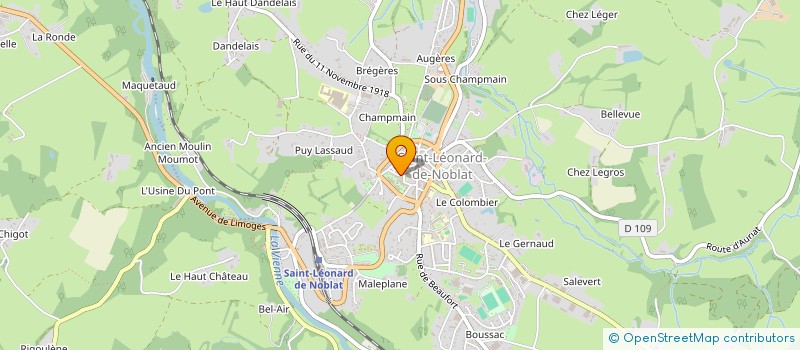 localisation de l'entreprise TYM-VIVALDI à SAINT-LEONARD-DE-NOBLAT