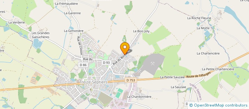 localisation de l'entreprise TYM2S à TREIZE-SEPTIERS