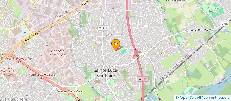 localisation de l'entreprise TYMAG LE NORMAND  SAINTE-LUCE-SUR-LOIRE