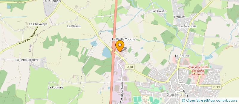 localisation de l'entreprise TYMAMI  GUICHEN