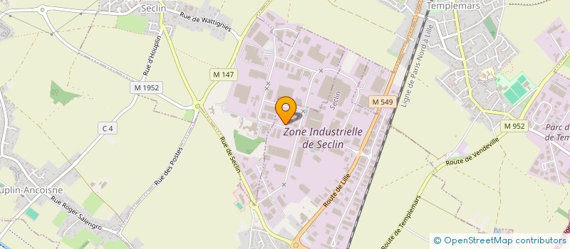 localisation de l'entreprise TYME INVEST à SECLIN