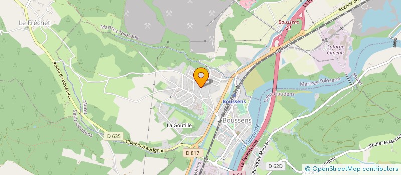 localisation de l'entreprise TYMELIA CALORIFUGE  BOUSSENS