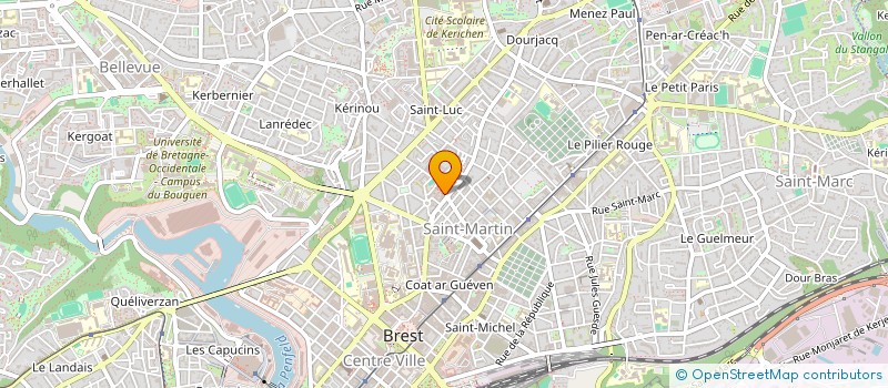 localisation de l'entreprise TYMMO à BREST