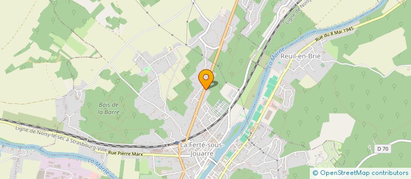 localisation de l'entreprise TYPAT à LA FERTE-SOUS-JOUARRE