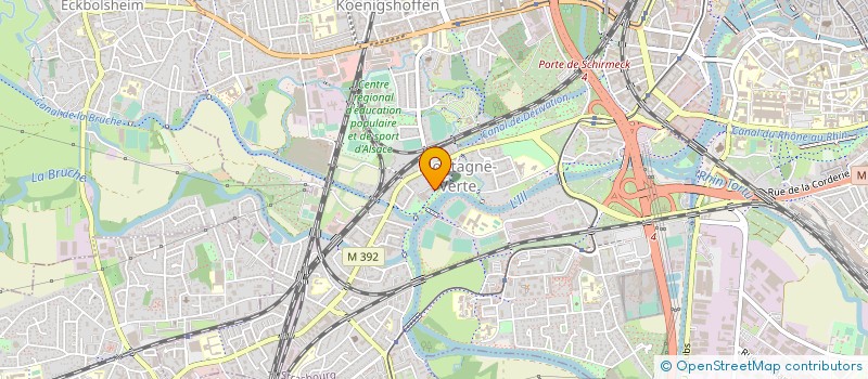 localisation de l'entreprise TYPO PLUS à STRASBOURG