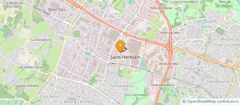 localisation de l'entreprise TYPOCEANE à SAINT-HERBLAIN