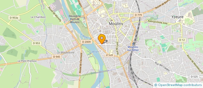 localisation de l'entreprise TYPOCOM à MOULINS