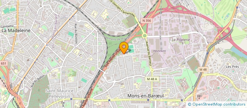 localisation de l'entreprise TYPOFINANCE SARL à MONS-EN-BARŒUL