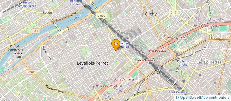 localisation de l'entreprise TYPOGRAPHIE ASSISTEE PAR ORDINATEUR à LEVALLOIS-PERRET