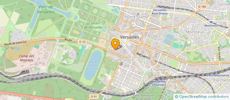 localisation de l'entreprise TYR à VERSAILLES