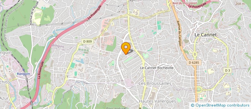 localisation de l'entreprise TYRAEL à LE CANNET