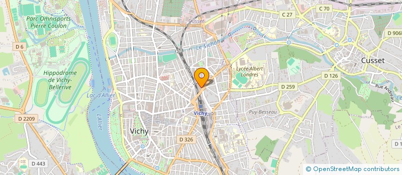 localisation de l'entreprise TYRES DISTRIB SOLUTION à VICHY