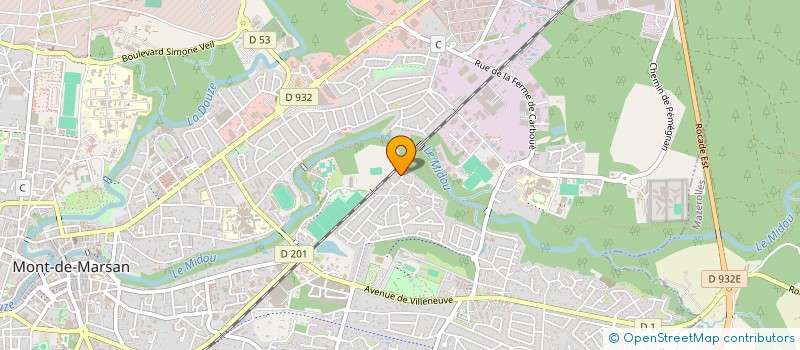 localisation de l'entreprise TYRO-LINE EVENTS  MONT-DE-MARSAN