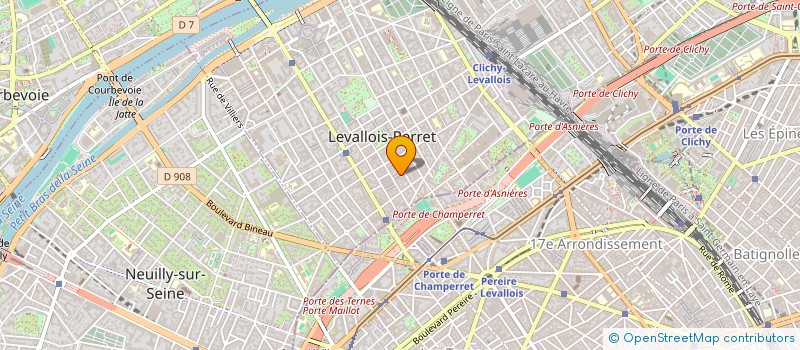 localisation de l'entreprise TYROS à LEVALLOIS-PERRET