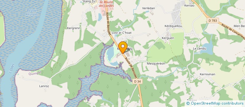 localisation de l'entreprise TYTAZ WAKEPARK à QUIMPER