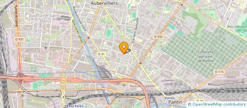 localisation de l'entreprise TYTEX à AUBERVILLIERS