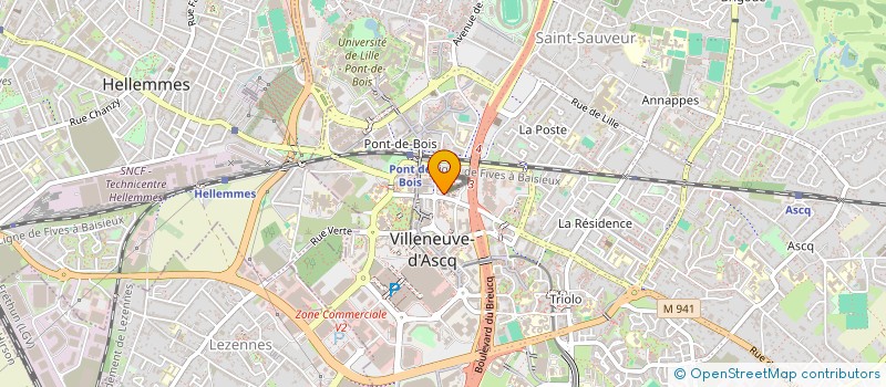 localisation de l'entreprise TYVAL  VILLENEUVE-D'ASCQ