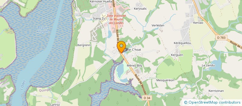 localisation de l'entreprise TYVOL à QUIMPER