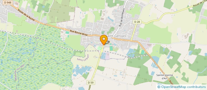 localisation de l'entreprise TYVOL VENDEE  SAINT-GERVAIS