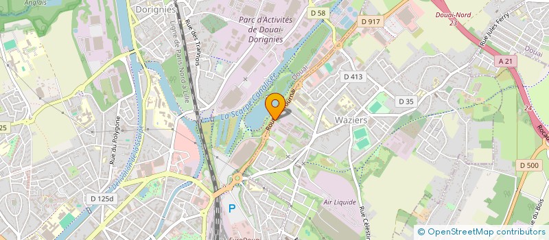 localisation de l'entreprise TZF  WAZIERS