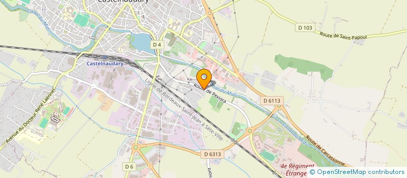 localisation de l'entreprise TZK  CASTELNAUDARY