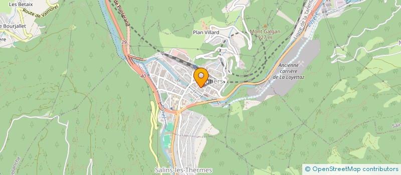 localisation de l'entreprise TZOKAS TP à MOUTIERS