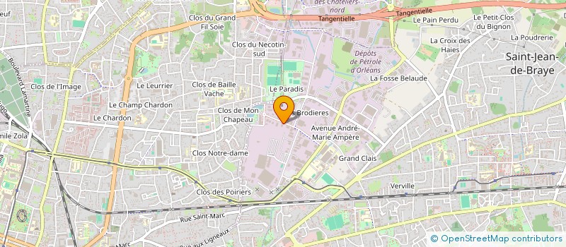 localisation de l'entreprise U.A.B. à ORLEANS