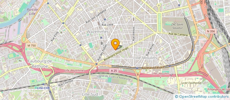 localisation de l'entreprise U.A.N.F (UNION ANGOLAISE DU NORD DE LA FRANCE)  LILLE