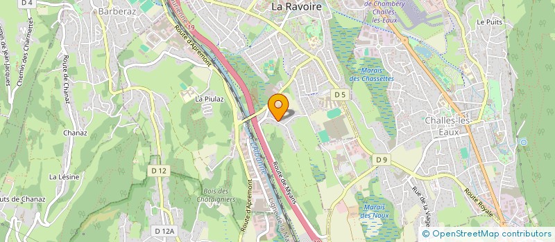 localisation de l'entreprise U A2MJ  LA RAVOIRE