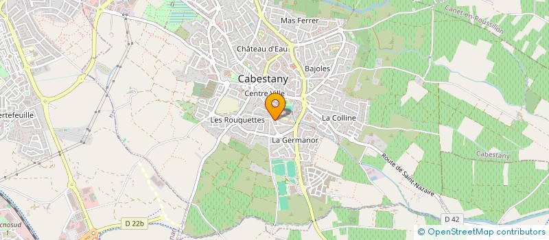 localisation de l'entreprise U.B CREATION  CABESTANY