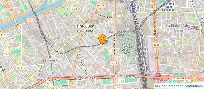 localisation de l'entreprise U.B FINANCE  SAINT-OUEN-SUR-SEINE