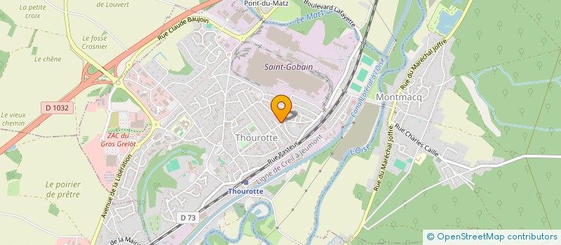 localisation de l'entreprise U-BLUE  THOUROTTE