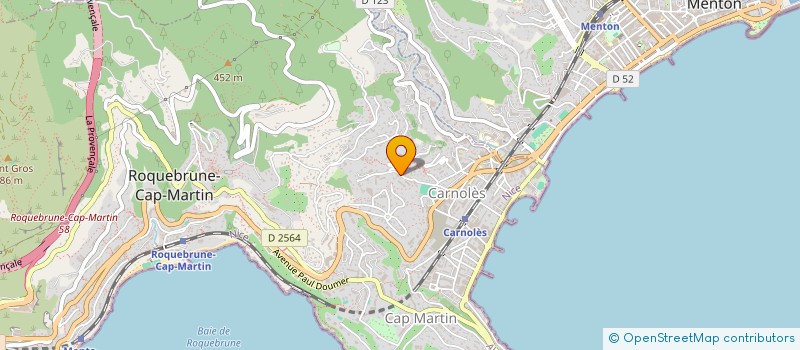 localisation de l'entreprise U BREBILURA à ROQUEBRUNE-CAP-MARTIN
