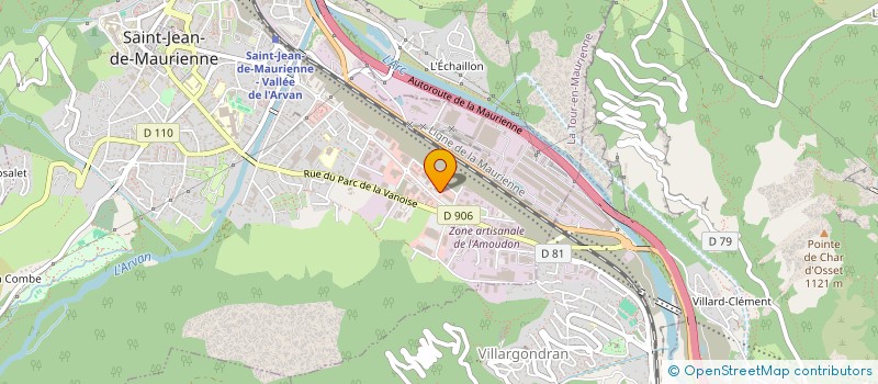 localisation de l'entreprise U.C.B. - UNIVERS CUISINES ET BAINS  ST JEAN DE MAURIENNE
