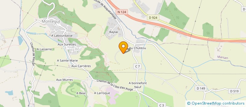 localisation de l'entreprise U.C.S.P. INCENDIE SAS  MONTEGUT