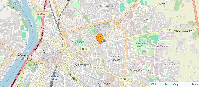 localisation de l'entreprise U-CAN à VALENCE