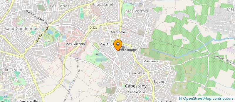 localisation de l'entreprise U CARU  CABESTANY