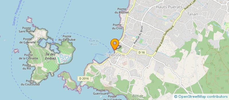 localisation de l'entreprise U CEPIU à SIX-FOURS-LES-PLAGES